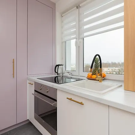 Pastel Apartment With Two Bedrooms And Balcony In Gdynia By Noclegi Renters דירה גדינייה