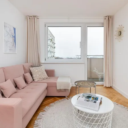 Pastel Apartment With Two Bedrooms And Balcony In Gdynia By Noclegi Renters 公寓 *